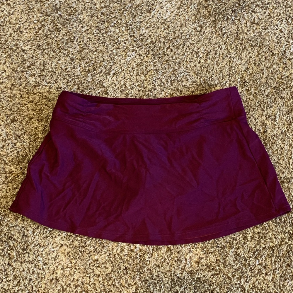 Athleta Shirred Waist Swim Skirt - xs